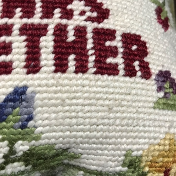 Small anniversary pillow 50 years together w/velvet back. Does have a few picks - Picture 7 of 7